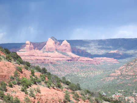 Sedona Airport - Vue depuis le sommet Sedona Airport - Vue depuis le sommet